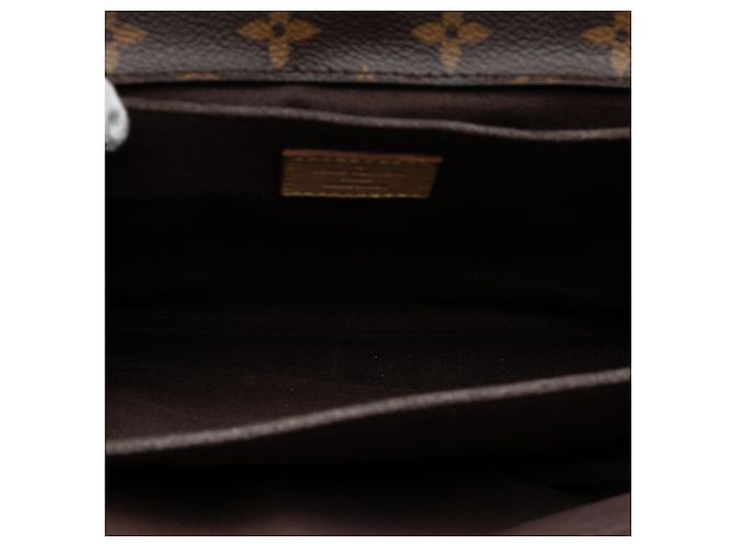 Borsa Louis Vuitton Monogram Pochette Metis Marrone - vista 4