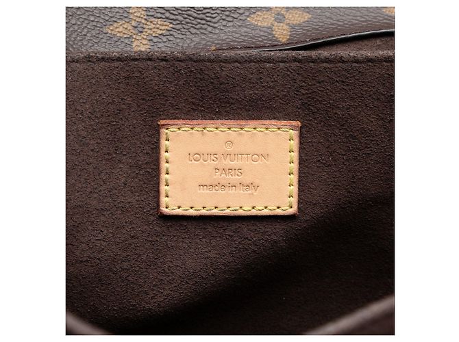 Borsa Louis Vuitton Monogram Pochette Metis Marrone - vista 5