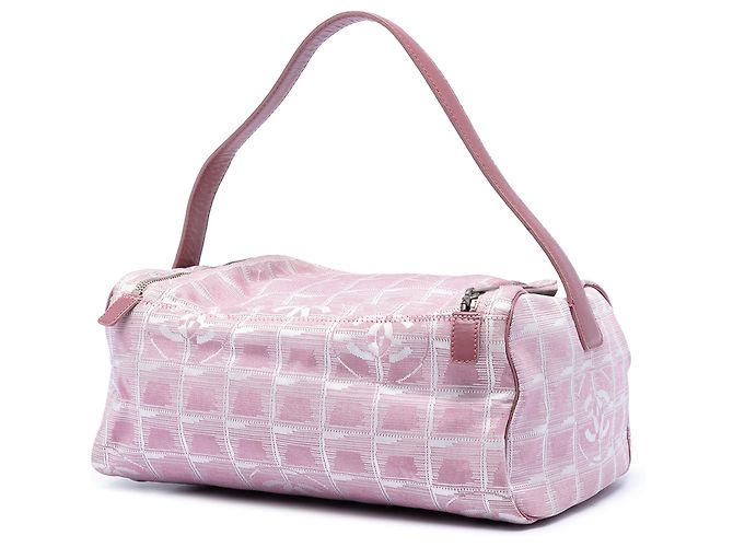Vanity Necessaire Chanel Large New Travel Line in nylon rosa - vista 2