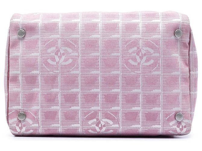 Vanity Necessaire Chanel Large New Travel Line in nylon rosa - vista 3