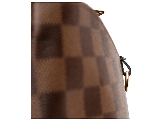Borsa a tracolla Louis Vuitton Damier Ebene Odeon MM Marrone - vista 10