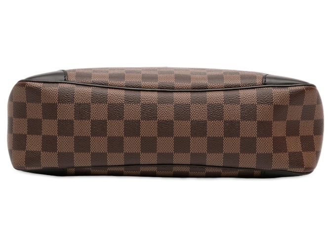 Borsa a tracolla Louis Vuitton Damier Ebene Odeon MM Marrone - vista 3