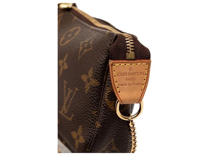 Borsa a mano Louis Vuitton Monogram Mini Pochette Accessoires Marrone - vista 5