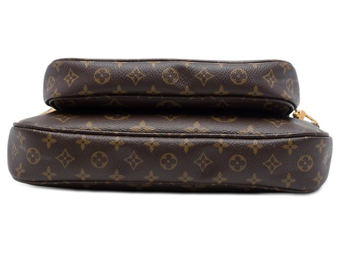 Borsa Louis Vuitton Monogram Multi Pochette Accessoires Marrone - vista 3