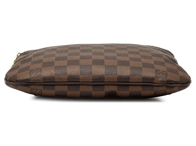 Borsa a tracolla Louis Vuitton Damier Ebene Bosphore Pochette Marrone - vista 3