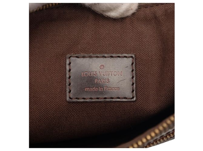 Borsa a tracolla Louis Vuitton Damier Ebene Bosphore Pochette Marrone - vista 5
