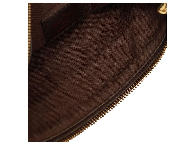 Borsa a tracolla Louis Vuitton Damier Ebene Bosphore Pochette Marrone - vista 7