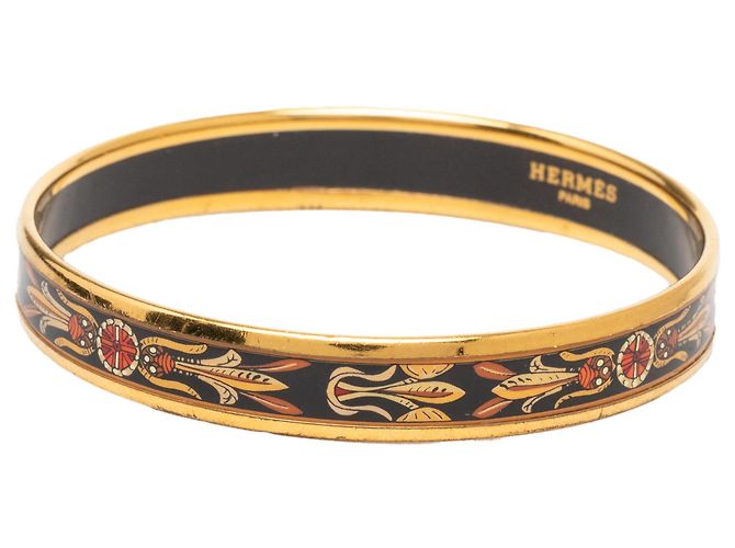 Bracciale smaltato Hermès Narrow Dream Catcher Nero 70 - vista 2