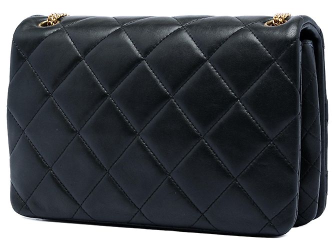 Borsa a tracolla Chanel Small Quilted Lambskin On And On Chain Flap nera Nero - vista 2