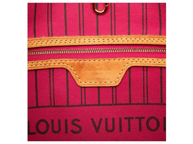 Borsa Tote Louis Vuitton Monogram Neverfull MM Marrone - vista 5