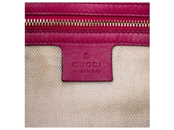 Borsa Soho Chain Medium in vernice rossa Gucci Rosso - vista 5