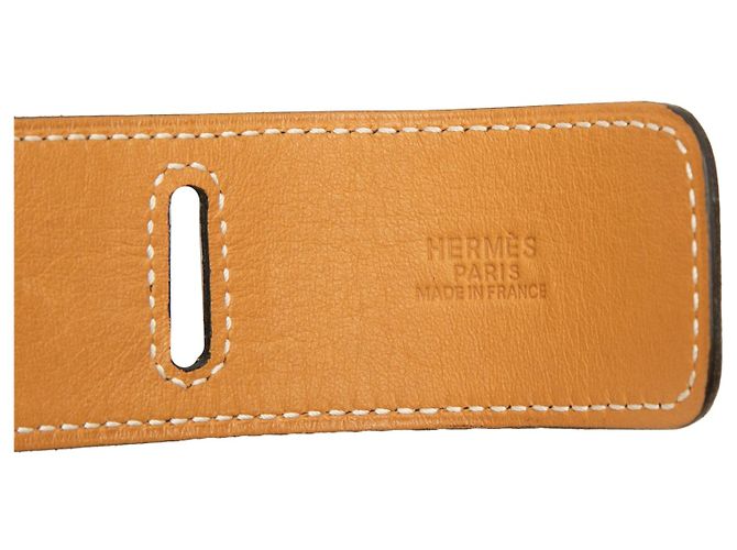 Cinturón Hermès Clemence Marrón Castaño - vista 10