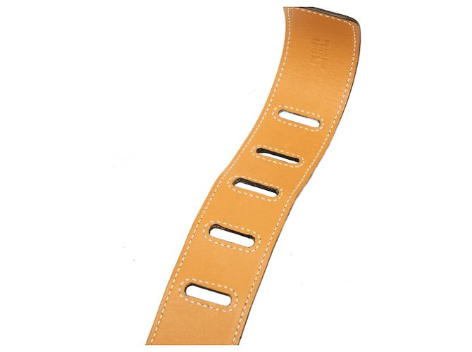Cinturón Hermès Clemence Marrón Castaño - vista 8