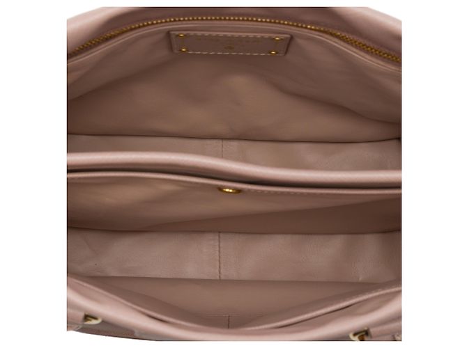 Prada Saffiano Lucido Top Handle Frame Tote Braun - Ansicht 4