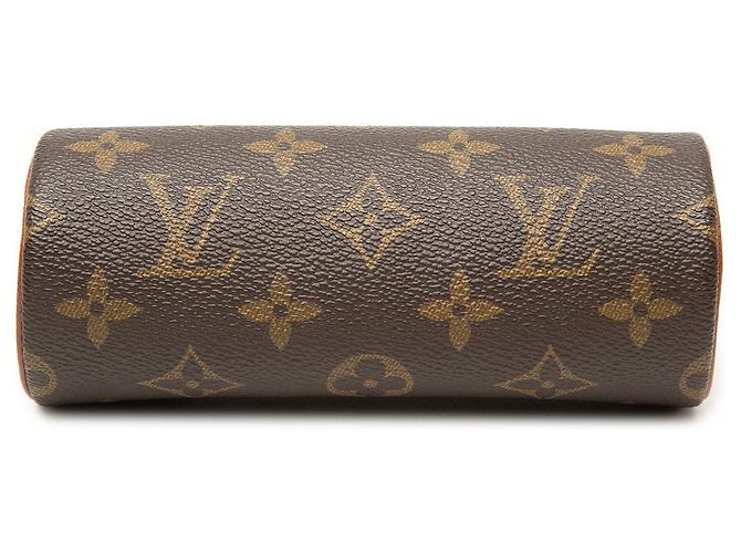 Borsa a mano Louis Vuitton Monogram Papillon Pochette Marrone - vista 3