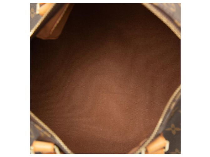 Borsa Boston Louis Vuitton Monogram Speedy 30 Marrone - vista 4