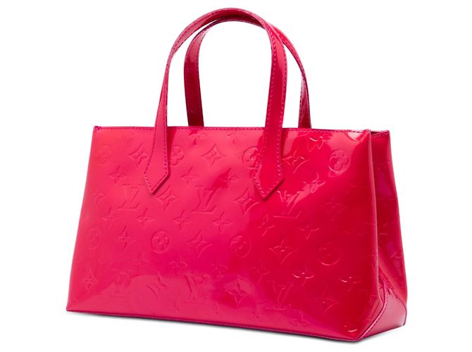 Borsa Louis Vuitton Monogram Vernis Wilshire PM Rosa - vista 2