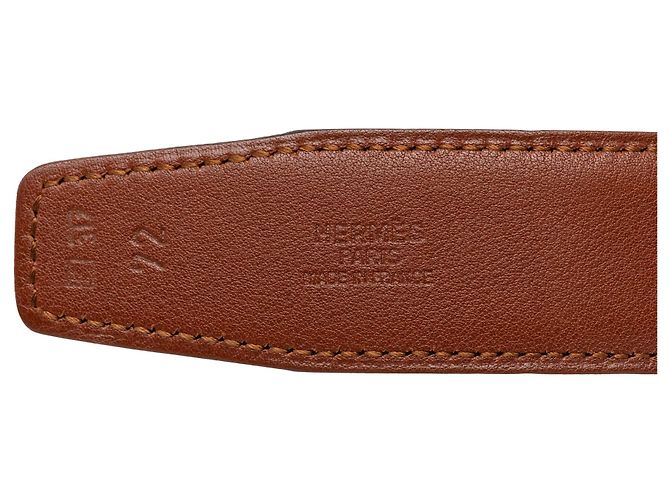 Hermès Cadena H Wendelgürtel aus Chevre Mysore in Schwarz - Ansicht 4