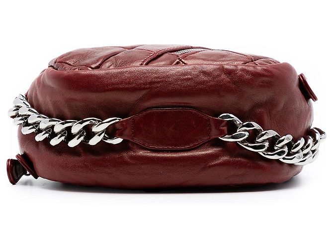 Rote Chanel CC gesteppte Lammleder Camera Bag - Ansicht 3
