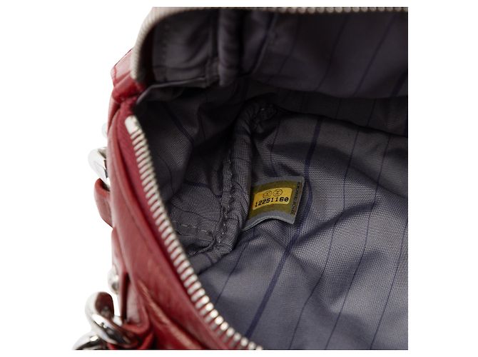 Rote Chanel CC gesteppte Lammleder Camera Bag - Ansicht 6