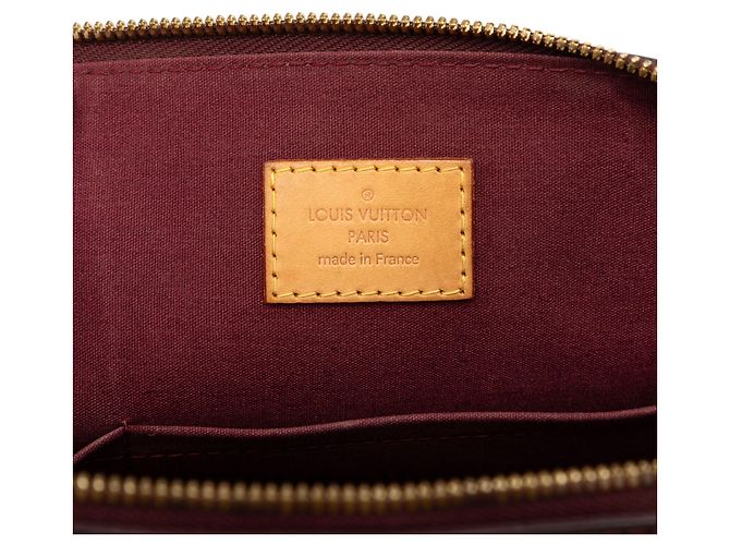 Borsa Louis Vuitton Monogram Vernis Alma PM rossa Rosso - vista 5