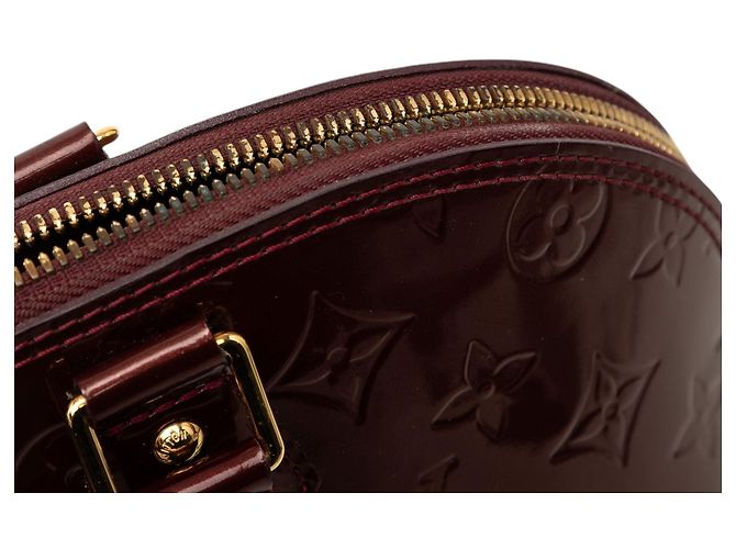 Borsa Louis Vuitton Monogram Vernis Alma PM rossa Rosso - vista 6