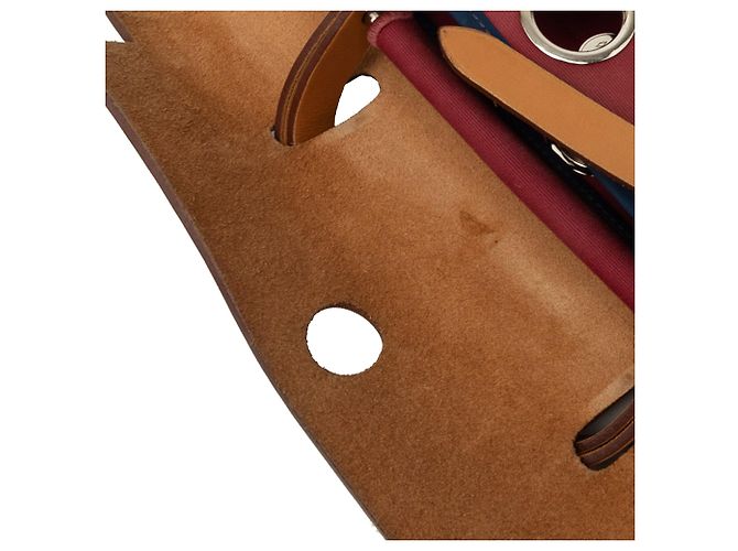 Borsa Hermès Toile Herbag Zip 31 rossa Rosso - vista 7