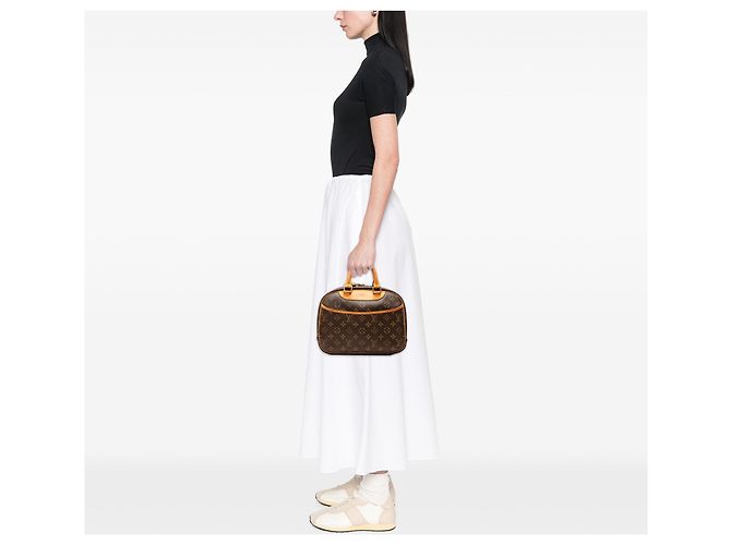 Borsa a mano Louis Vuitton Monogram Trouville Marrone - vista 7