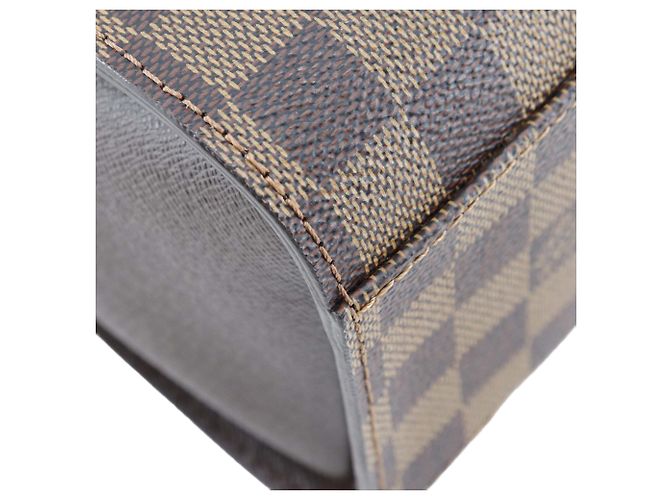 Borsa Triana in Damier Ebene marrone Louis Vuitton - vista 6