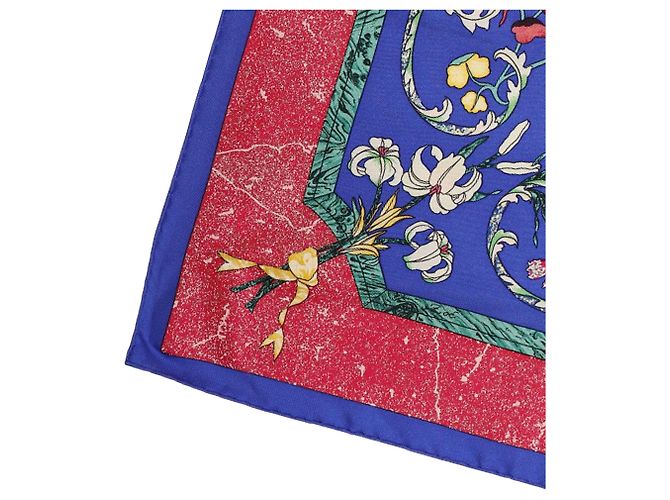 Foulard di seta Hermès Pierres D Orient Et D Occident Blu 90 - vista 10