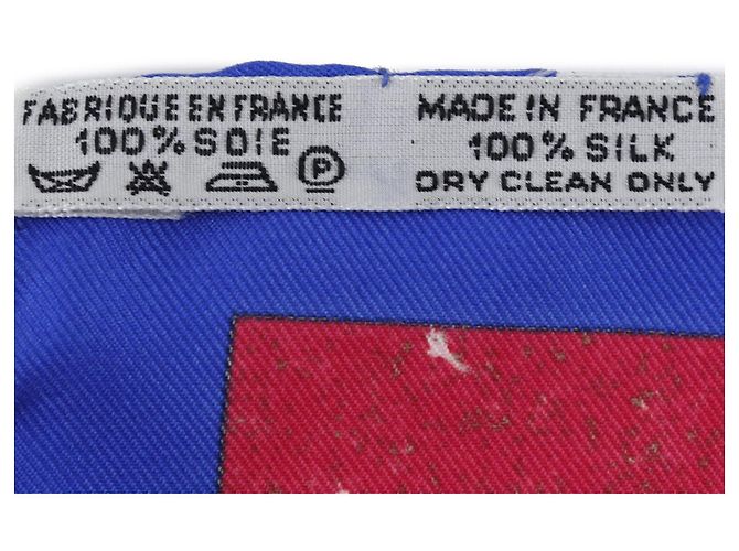 Foulard di seta Hermès Pierres D Orient Et D Occident Blu 90 - vista 3
