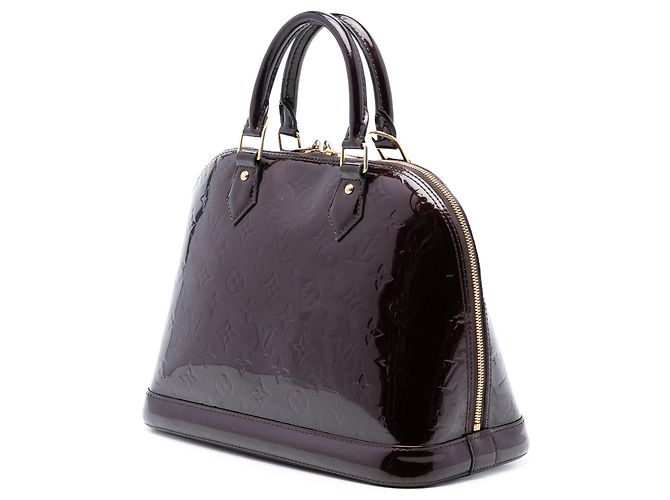 Borsa Louis Vuitton Monogram Vernis Alma PM Purple Porpora - vista 2