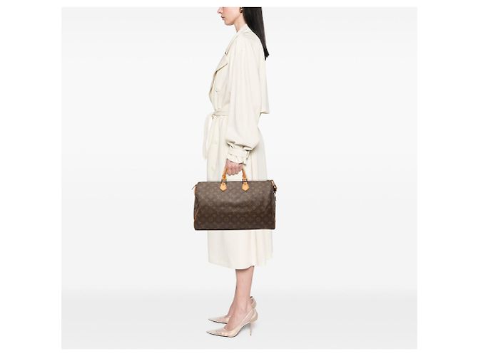 Borsa Boston Louis Vuitton Monogram Speedy 40 Marrone - vista 11