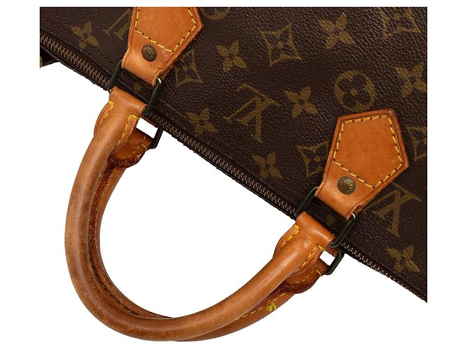 Borsa Boston Louis Vuitton Monogram Speedy 40 Marrone - vista 9