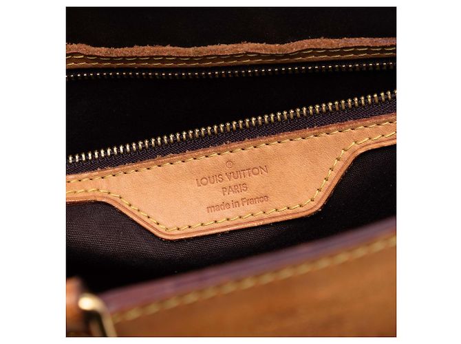 Borsa Satchel Louis Vuitton Monogram Vernis Brea MM Viola Porpora - vista 5