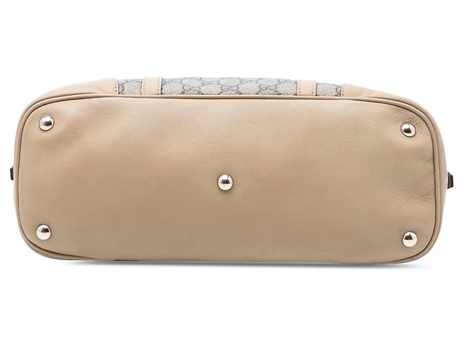 Borsa Satchel Nice Dome Gucci Small GG Supreme Beige - vista 3