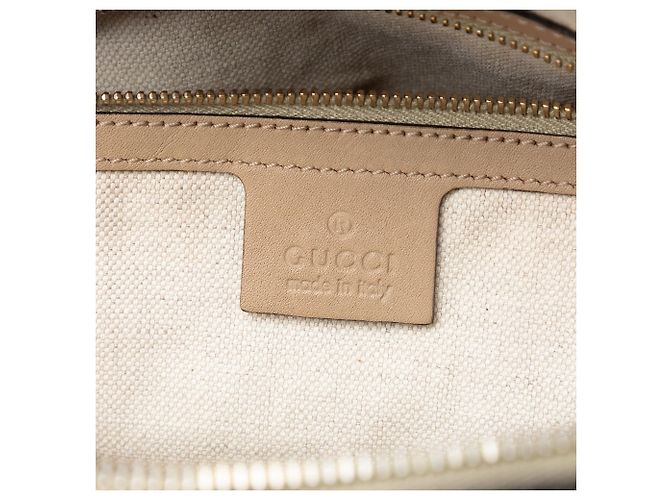 Borsa Satchel Nice Dome Gucci Small GG Supreme Beige - vista 6