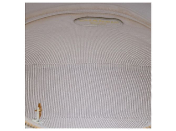 Borsa a tracolla Chanel Caviar Logo con catena grigia Grigio - vista 4