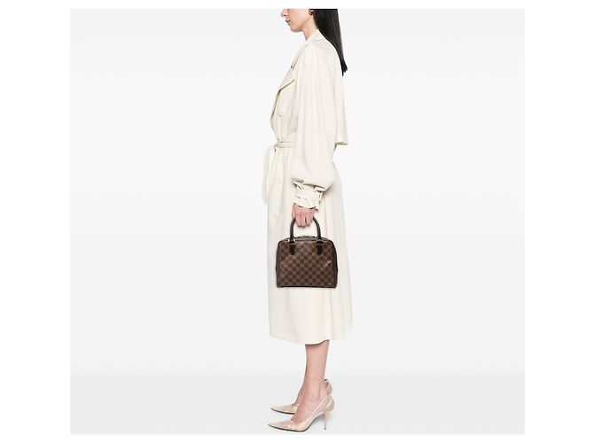 Borsa Louis Vuitton Damier Ebene Brera Marrone - vista 7