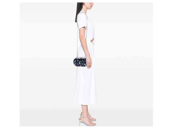 Clutch Prada Universal Studios Leather Thunder Frankenstein nera con catena e tracolla Nero - vista 6