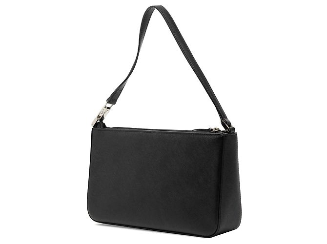Borsa a tracolla Burberry in pelle nera Nero - vista 2