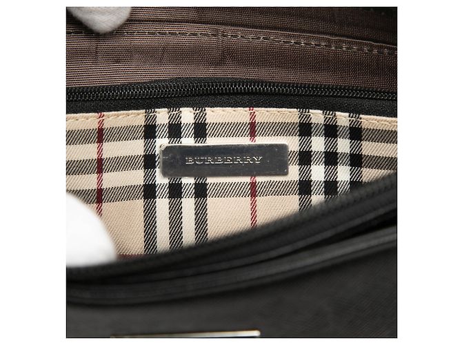 Borsa a tracolla Burberry in pelle nera Nero - vista 5