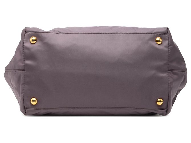 Borsa Tote Prada Tessuto Fiocco Viola Porpora - vista 3