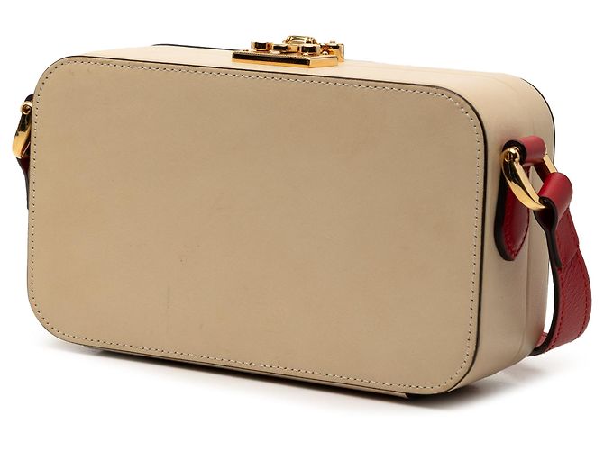 Borsa a tracolla Gucci in pelle marrone con G intrecciate - vista 2