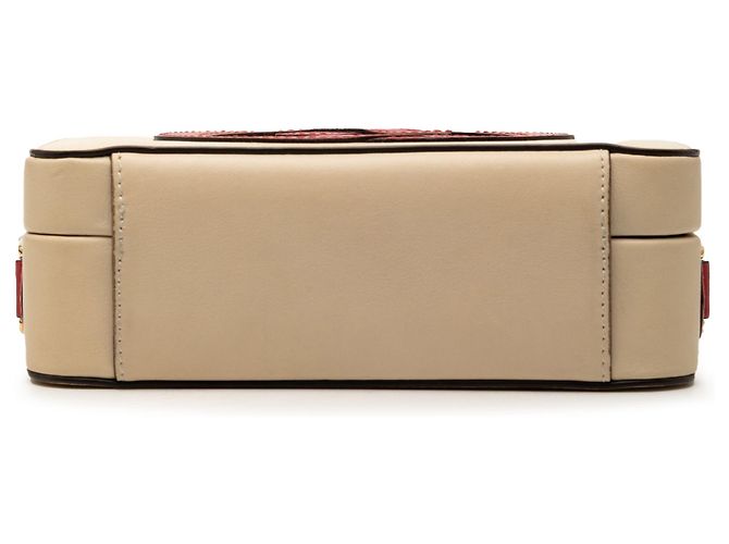 Borsa a tracolla Gucci in pelle marrone con G intrecciate - vista 3