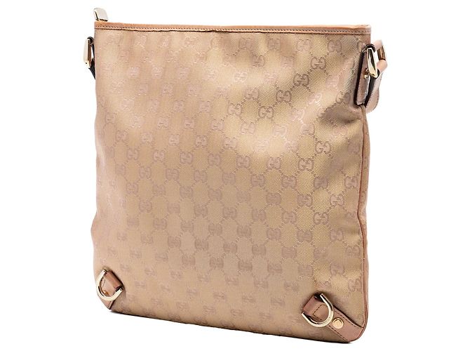 Borsa a tracolla Gucci GG Canvas Abbey D Ring Beige - vista 2
