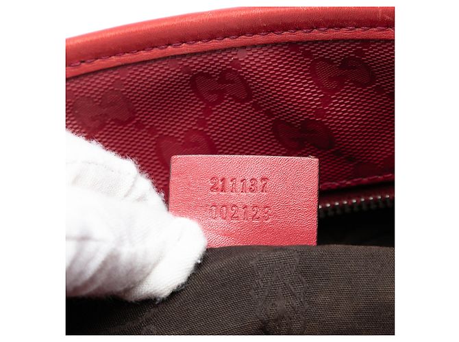Tote Gucci Medium GG Imprime Rosso - vista 6