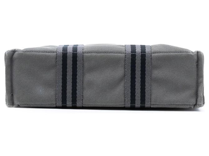 Borsa Tote Hermès Canvas Fourre Tout PM Grigia Grigio - vista 3