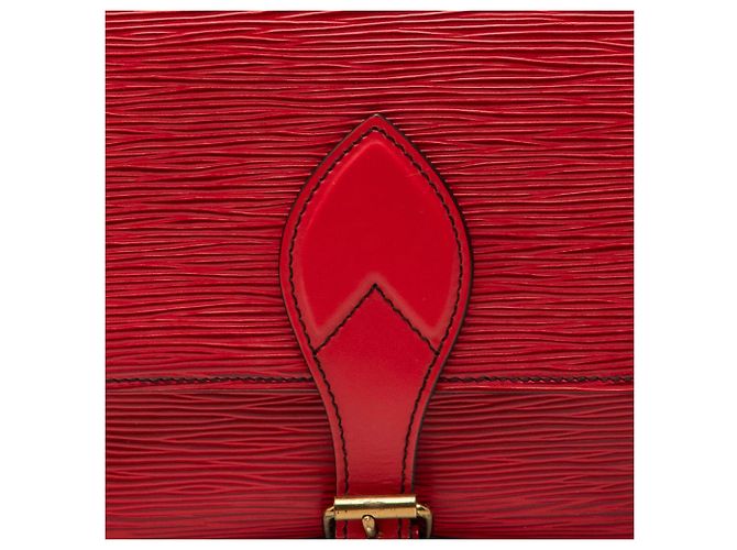 Borsa a tracolla Louis Vuitton Epi Cartouchiere MM rossa Rosso - vista 6
