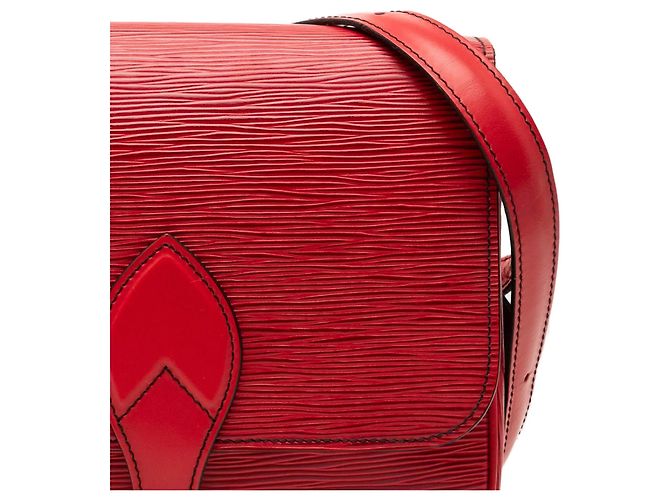 Borsa a tracolla Louis Vuitton Epi Cartouchiere MM rossa Rosso - vista 8